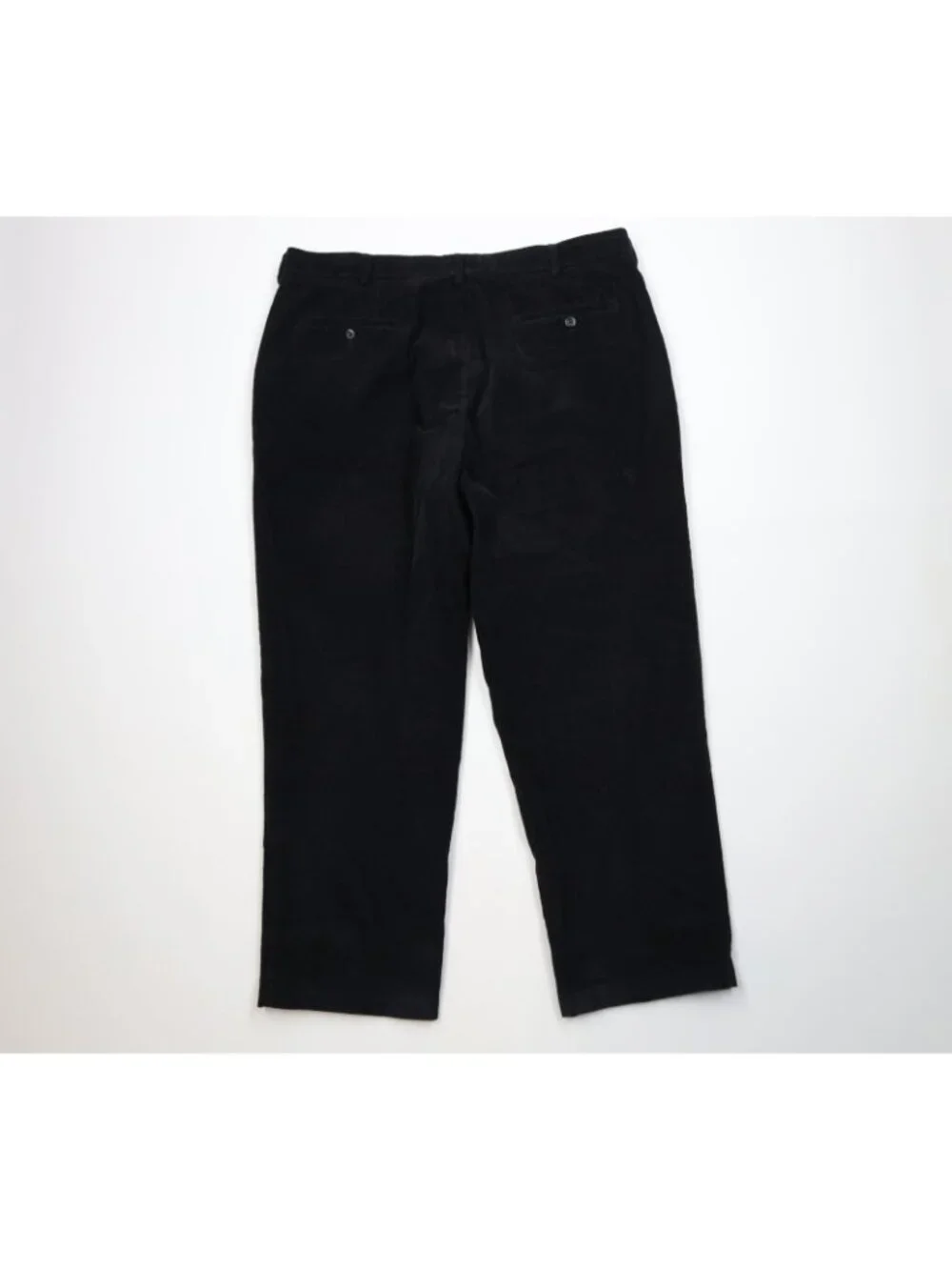 Vintage 90s Streetwear Mens 40x29 Distressed Wide Leg Corduroy Chino Pants Black